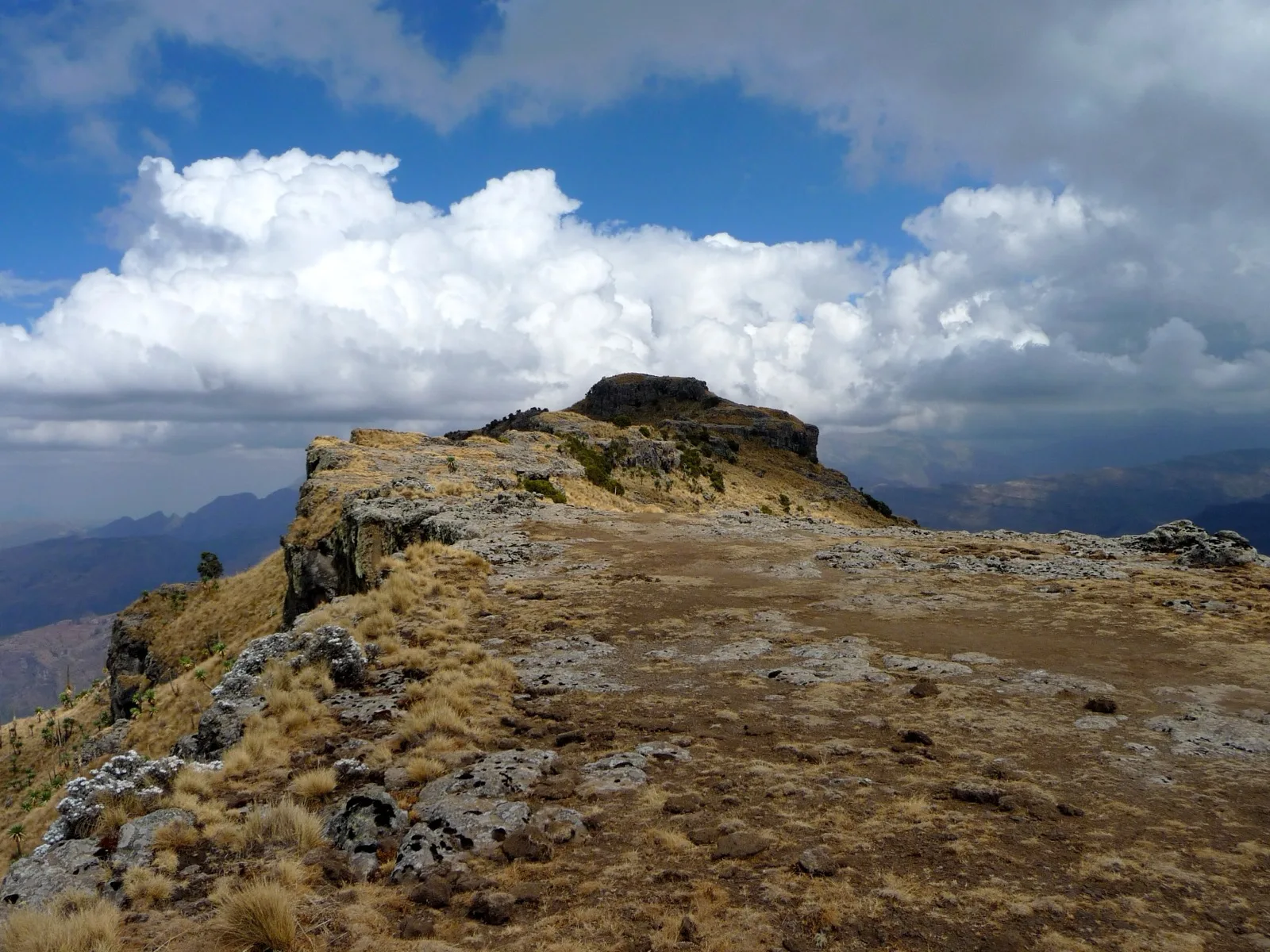 The Imet Gogo viewpoint above the Simien escarpment